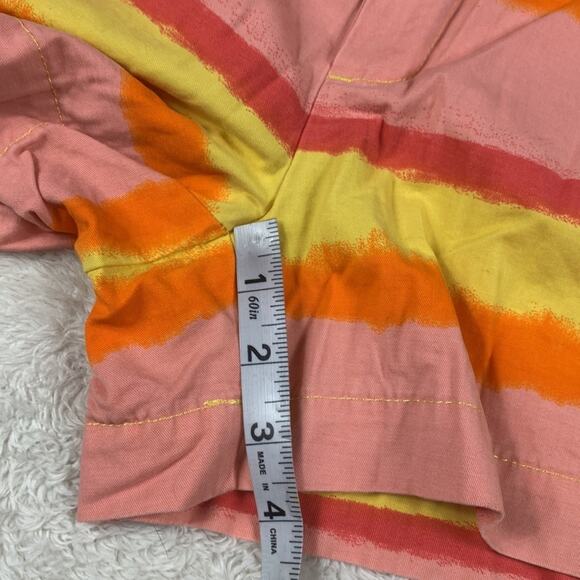 Gap Khakis SunKissed sherbert neon striped shorts, size 4 - Picture 5 of 10